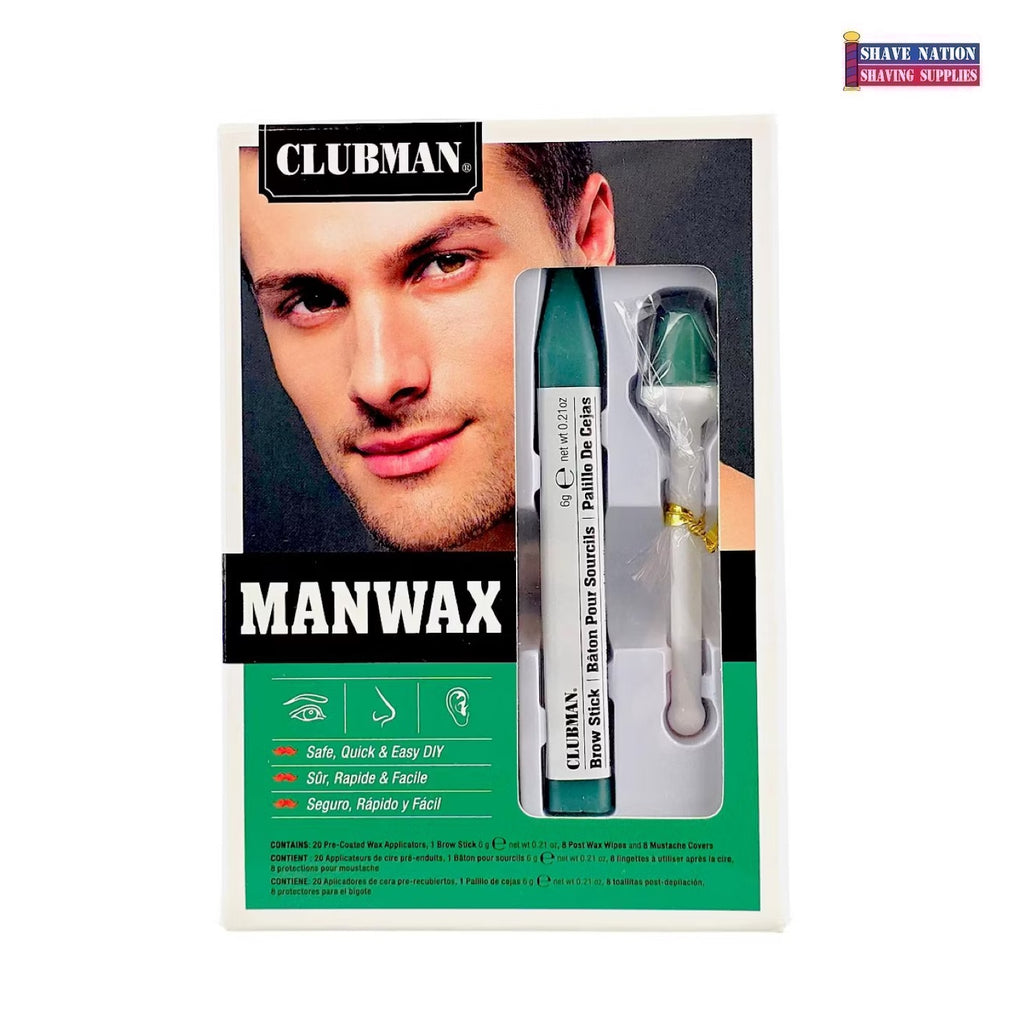Clubman Manwax Kit  for Eyebrows-Nose-Ear Hair