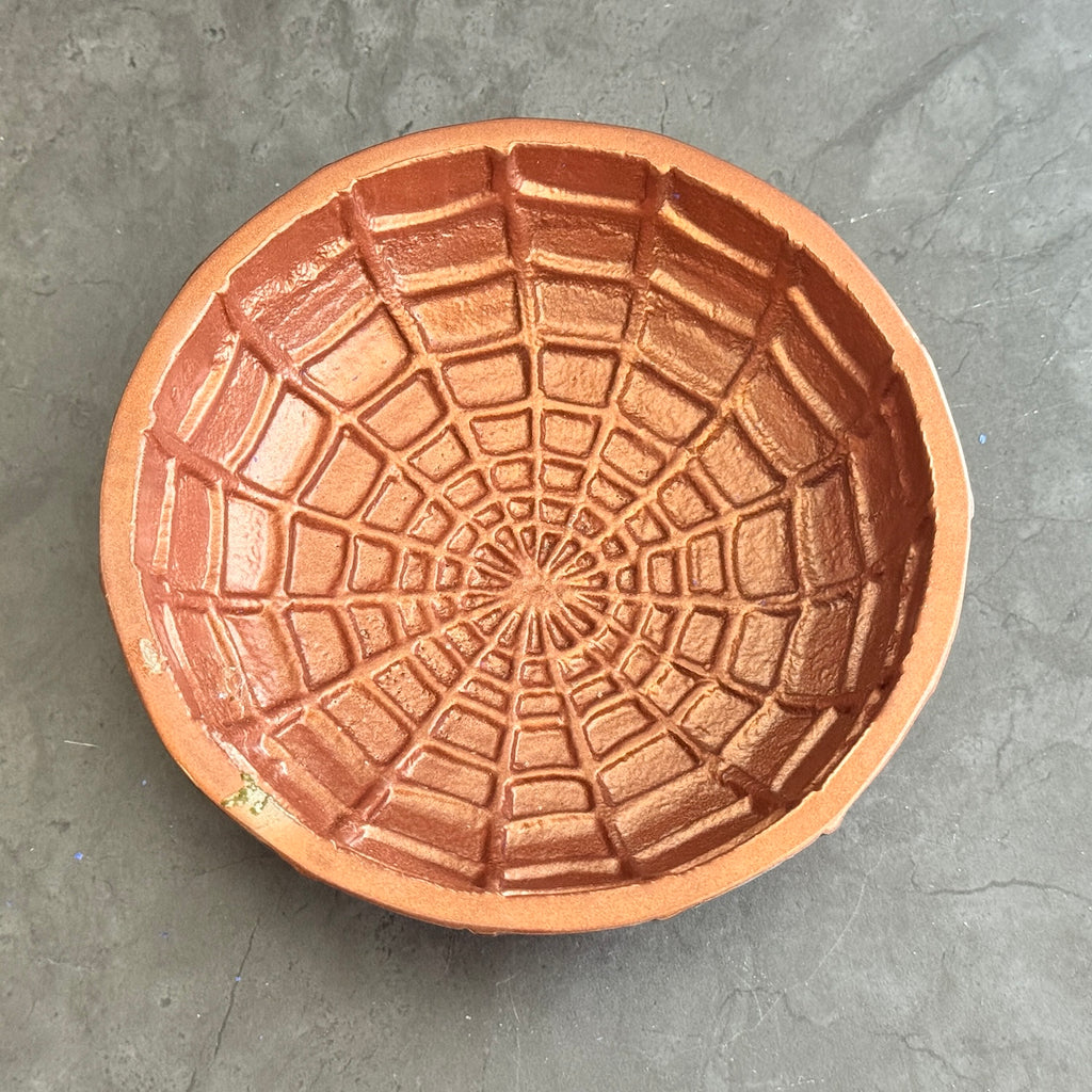 Copper Colored Spider Web Indestructibowl Shaving Lather Bowl S&D