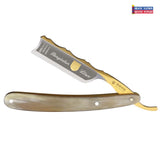 Dovo Bergischer Lowe 6/8 Straight Razor African Cow Horn Handles