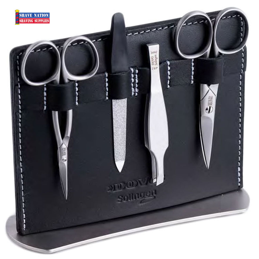 Dovo Deluxe 4 Piece Manicure Set with Stand