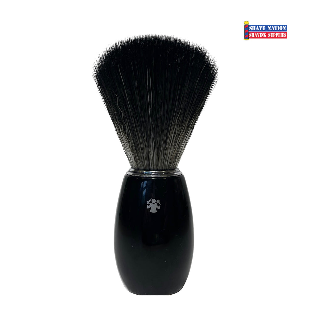 Dovo Black Synthetic Fiber Brush with Ebony Handle