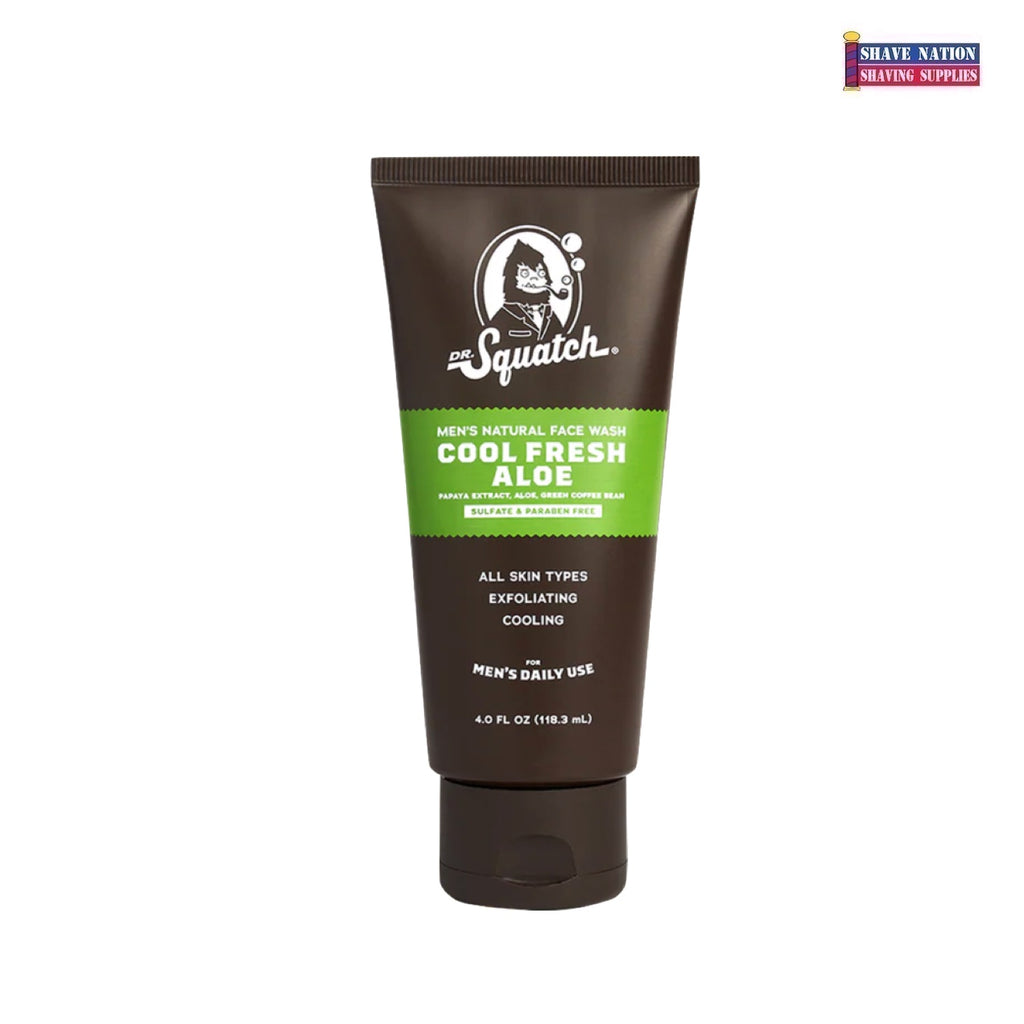Dr Squatch Mens Natural Face Wash Cool Fresh Aloe