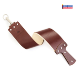 Ezra Arthur Bison 3 Inch Burgundy English Bridle Strop Nickel Hardware