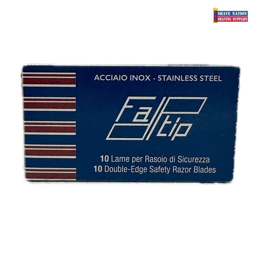 Fatip Stainless Steel DE Razor Blades 10 Pk