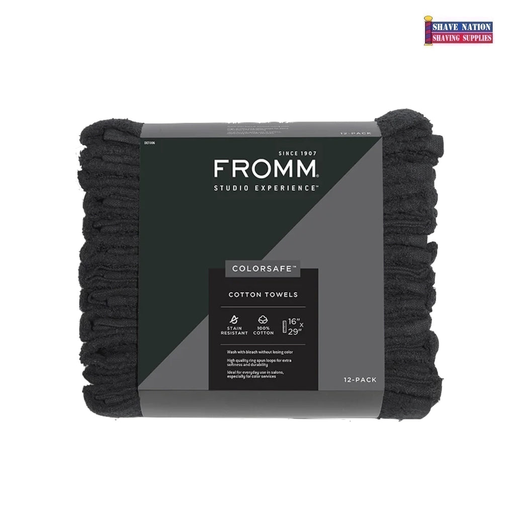 COLORSAFE™ 100% Cotton Towels - 6 Pack - Black