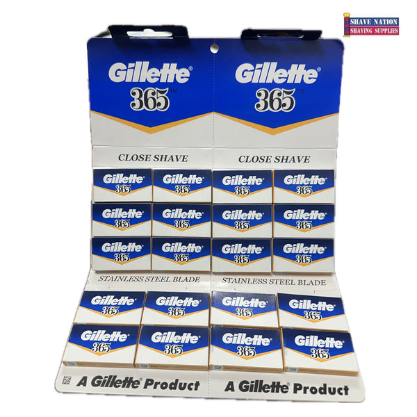 NEW! Gillette 365 DE Blades 100ct | Shave Nation Shaving Supplies®