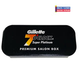 Gillette 7 O'Clock Super Platinum DE Blades Black 100ct. Tin