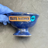 Sea Foam Blue Ceramic Artisan Shaving Lather Bowl S&D