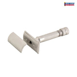 MERKUR 11 INOX Open Comb Flat Bar Safety Razor Satin Stainless Steel