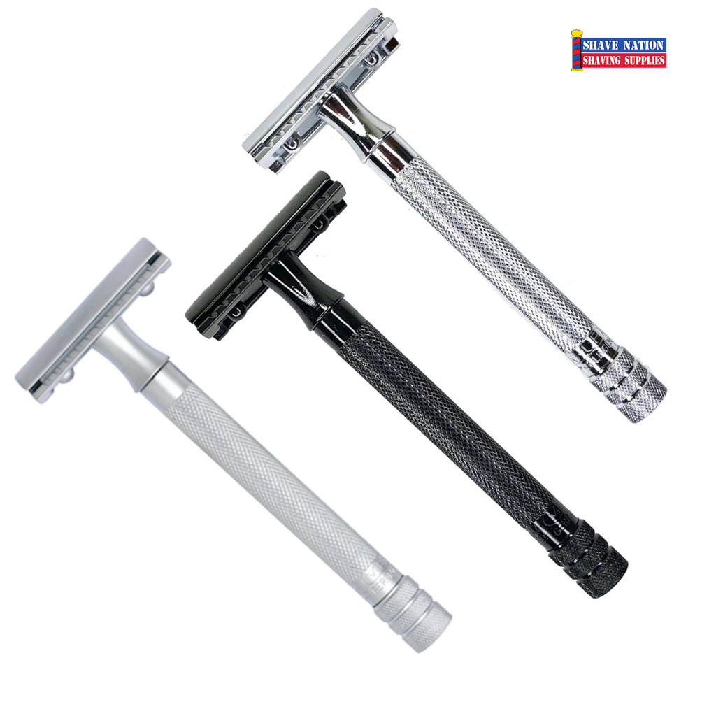 Merkur 23C Flat Bar Long Handle Safety Razor