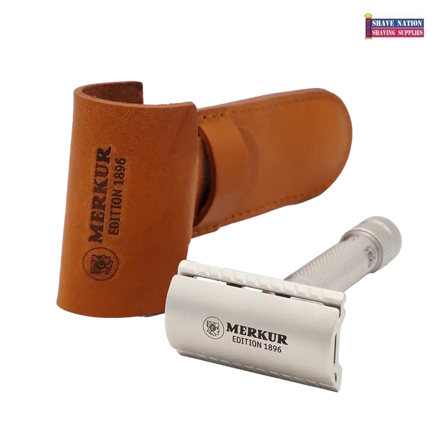 NEW! Merkur 34 INOX Stainless Steel Closed Comb 2 Piece Special Editio ...