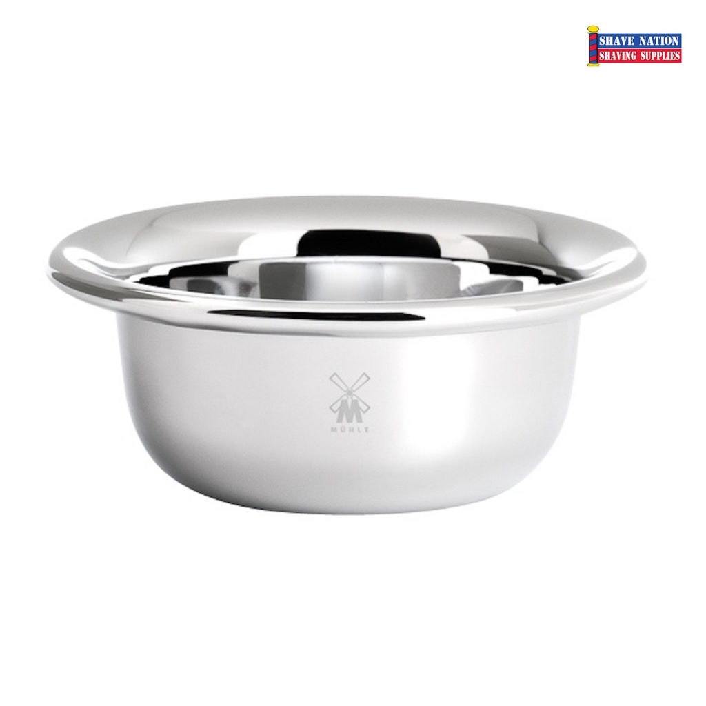 Muhle Stainless Steel Chrome Plated Shaving Bowl