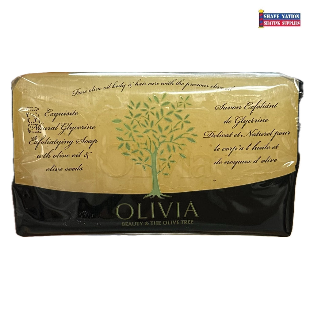 Olivia Natural Glycerin Exfoliating Olive Oil Bar Soap