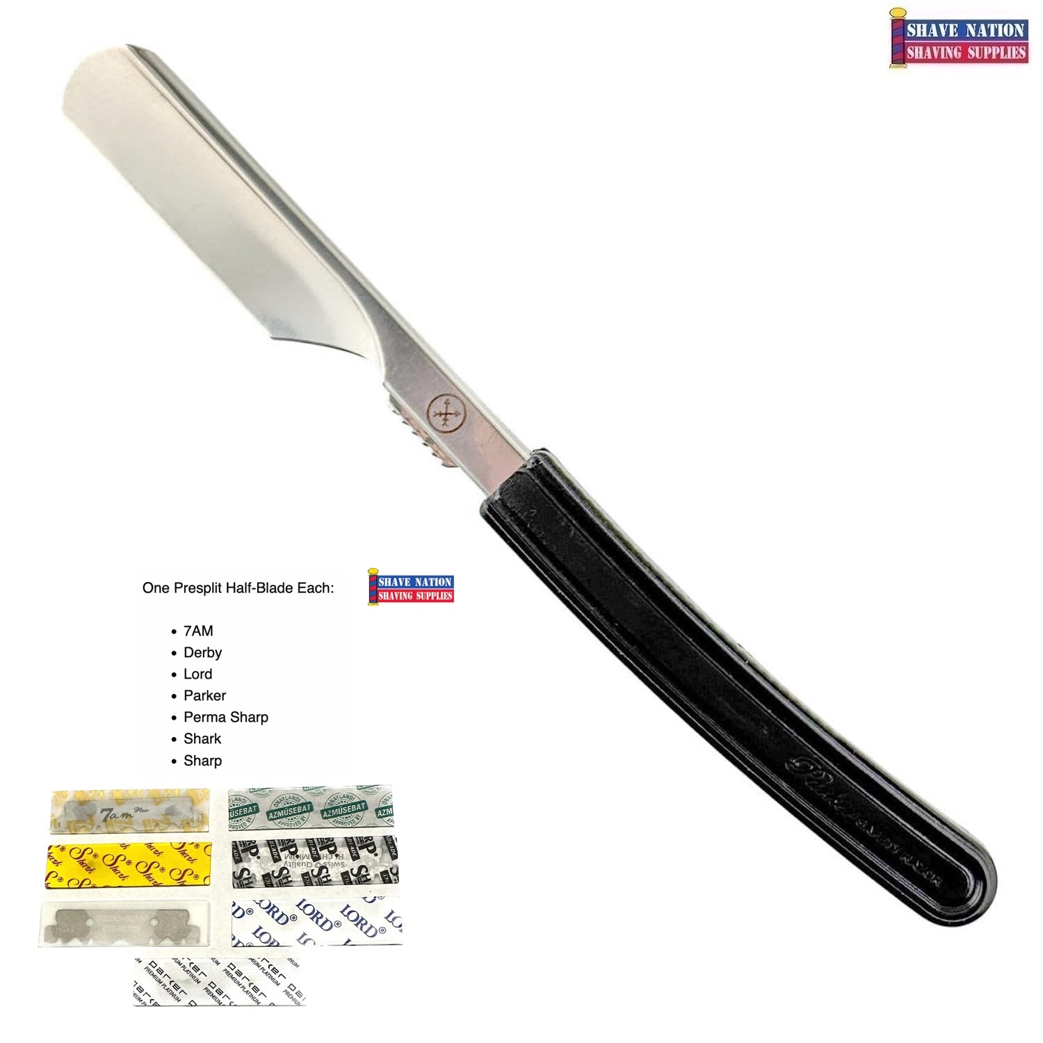 NEW! Parker Director Japanese Style Shavette Razor w FREE BLADES ...