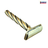 Parker Flight All Brass 3-Piece Flat Bar Safety Razor