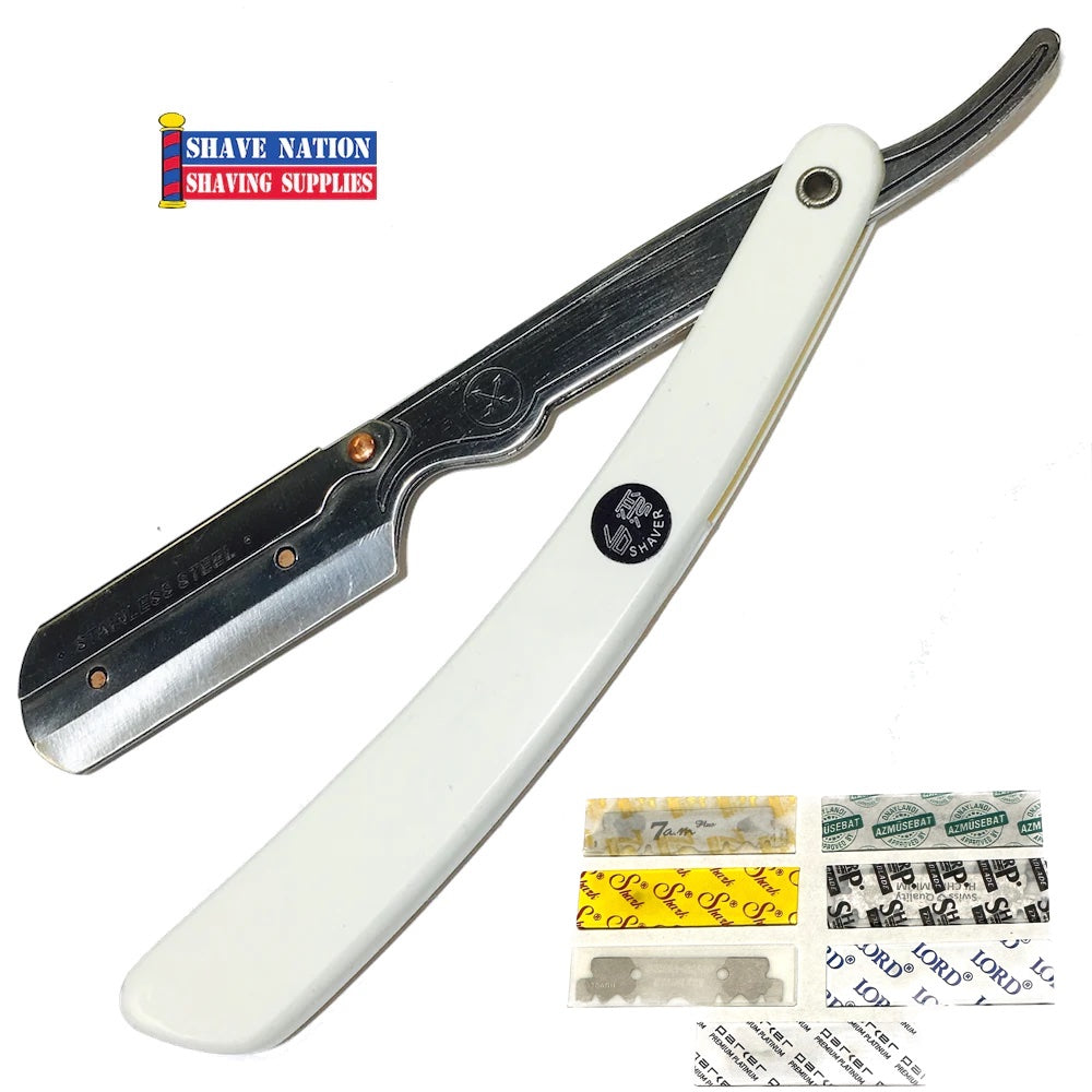 Parker SRW Shavette Razor with 7 Blades