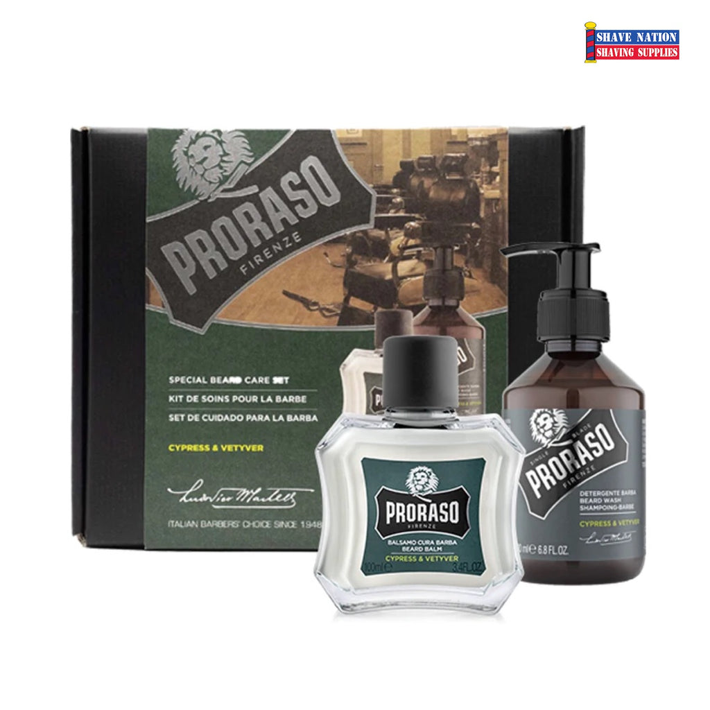 Proraso Beard Care Duo Box-Cyprus & Vetyver-Wash & Balm