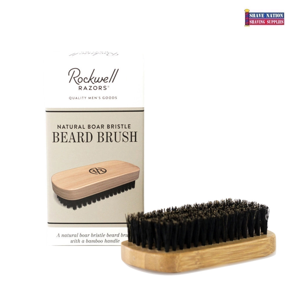 Rockwell Beard Brush Natural Boar Bristle