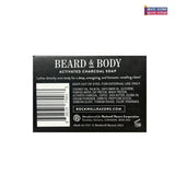 Rockwell Beard and Body Activated Charcoal Bar Soap - Barbershop Scent