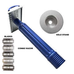 NEW! Shave Nation Combo Safety Razor Open Comb-Closed Comb