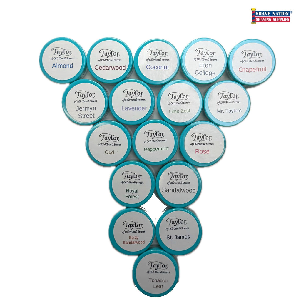 Taylor of Old Bond Street Shaving Cream Sampler-17 Scents