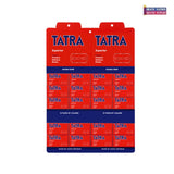 Tatra Superior Stainless Steel Razor Blades 100ct