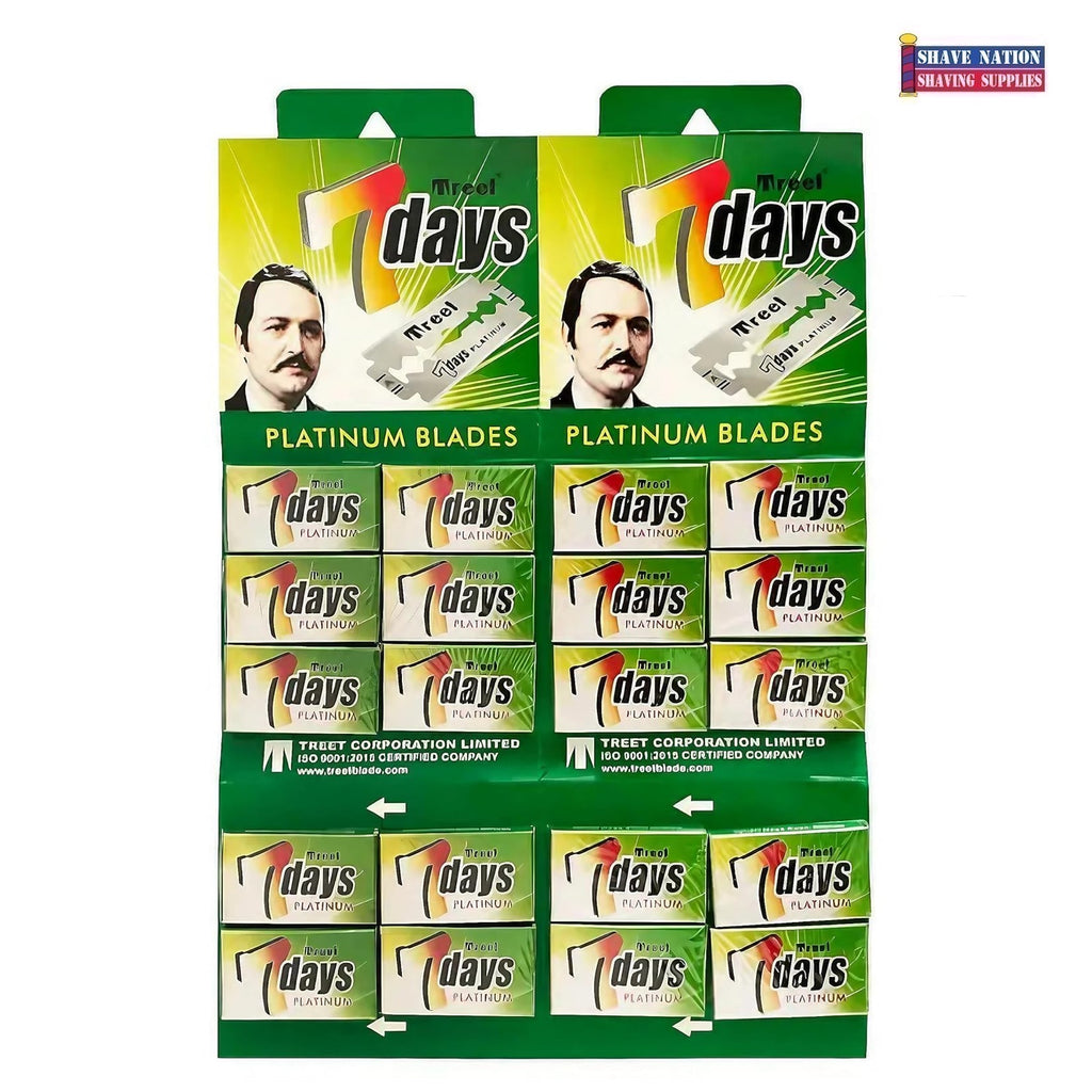 Treet 7 Days Platinum DE Blades 100Ct