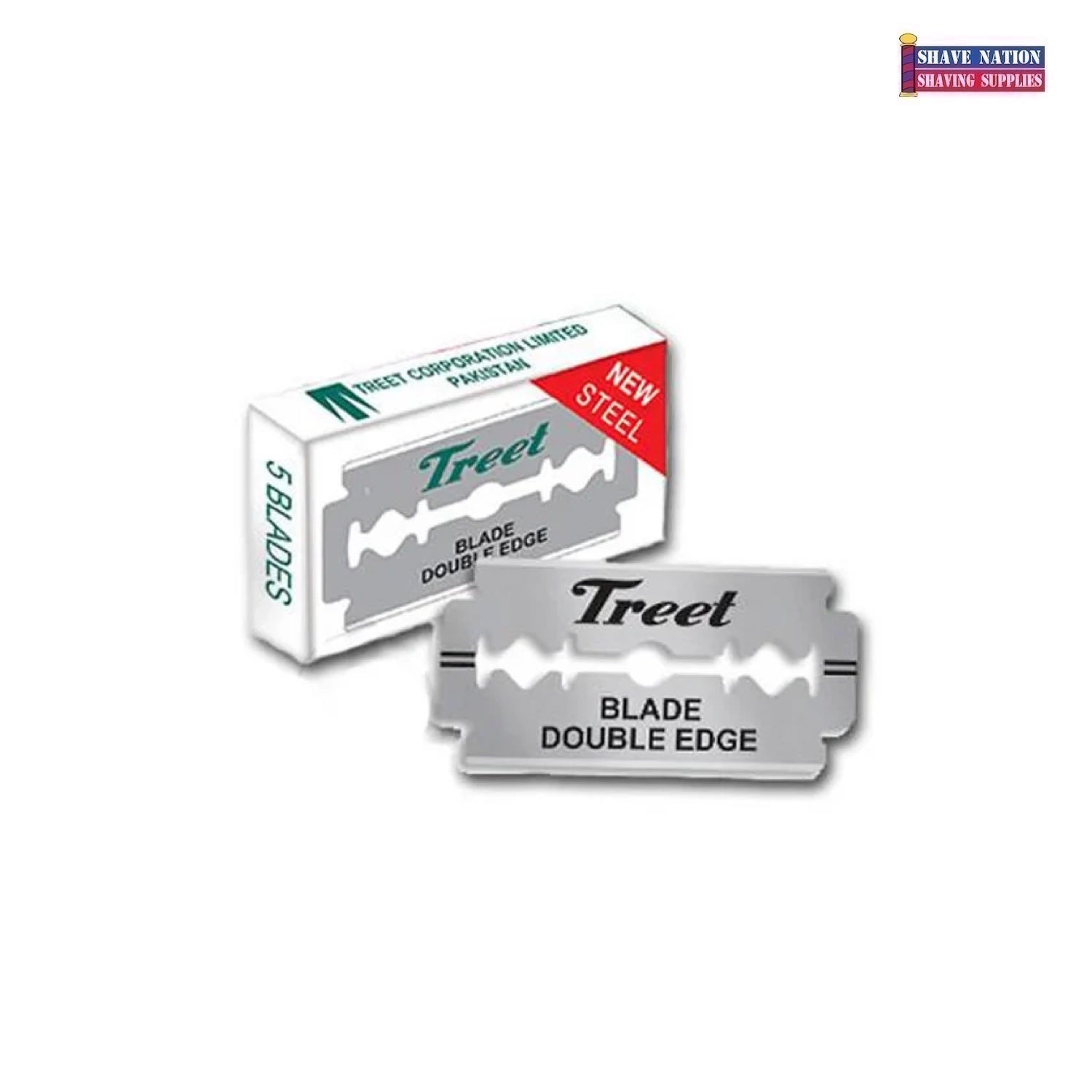Treet Razor Golden Treet New Steel Double Edge Razor Blades 10 Pack | Shave Nation Shaving ...