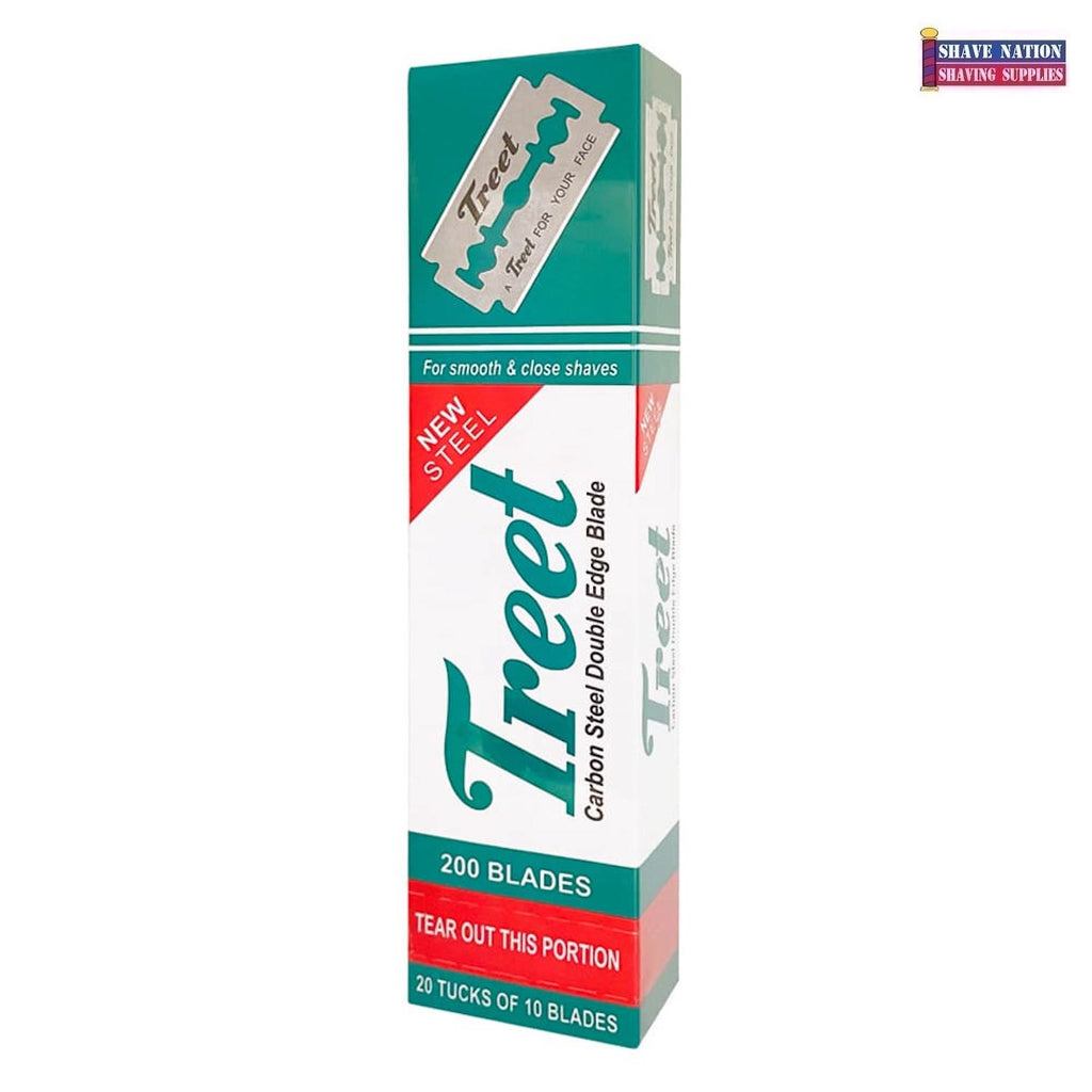 Treet New Steel Double Edge Razor Blades 200ct