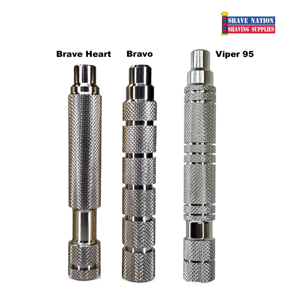 Alpha 316L Stainless Steel Safety Razor Handle