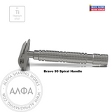 Alpha Outlaw Evolution Titanium Closed Comb Stainless Steel Safety Razor NEW!