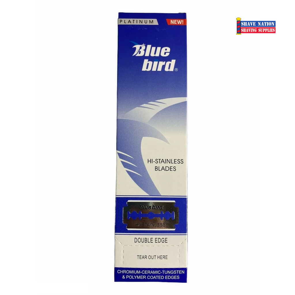 Blue Bird Double Edge Safety Razor Shaving Blades 100ct