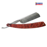 Boker Damascus Steel Curly Birch Handle Straight Razor 6/8 Blade #094