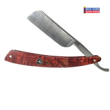 Boker Damascus Steel Curly Birch Handle Straight Razor 6/8 Blade #094