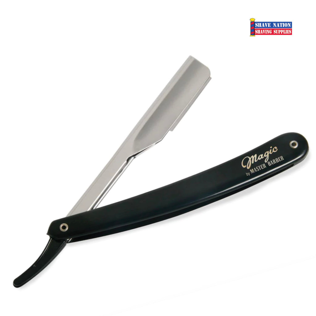 Clubman Master Barber Magic Shavette Razor with 7 Free Blades