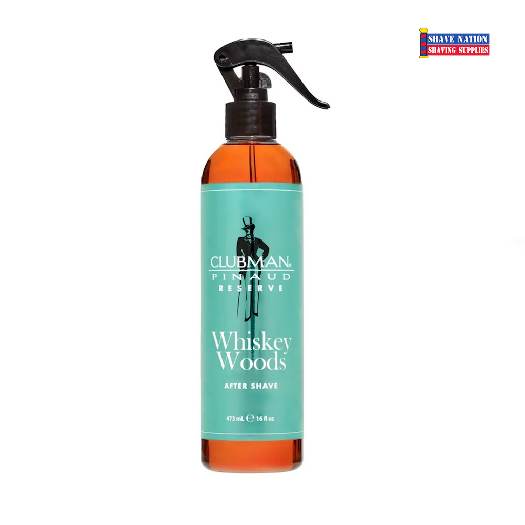 Clubman Whiskey Woods Barber Spray Aftershave 16oz
