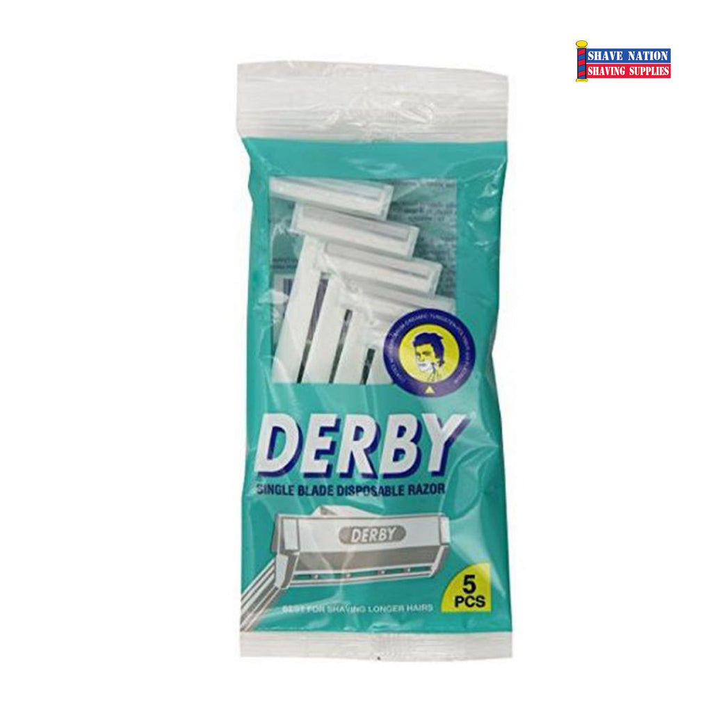 Derby Single Edge Disposable Safety Razor 5-Pack
