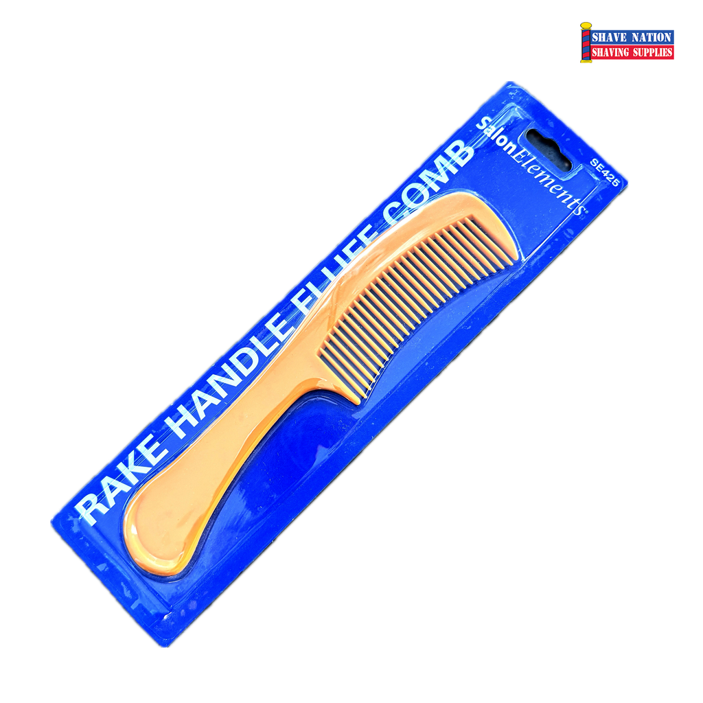 Diane 8 Inch Rake Handle Fluff Comb Orange