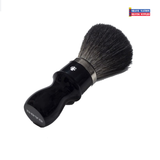 Dovo Black Synthetic Fiber Brush with Long Ebony Handle