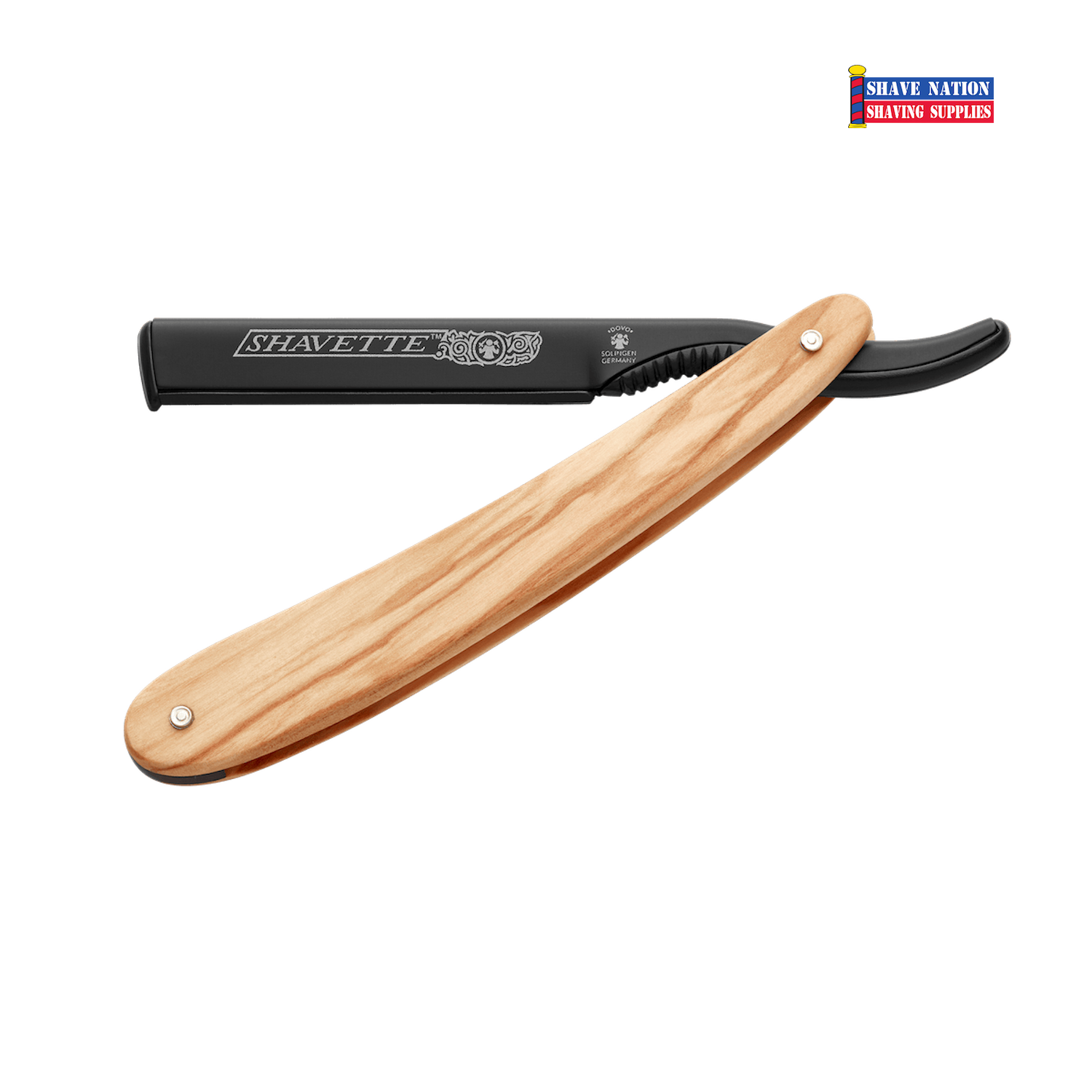 Dovo Shavette Razor Olivewood Handle