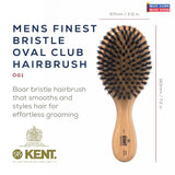 NEW! KENT OG1 Finest Beechwood Oval Club Brush
