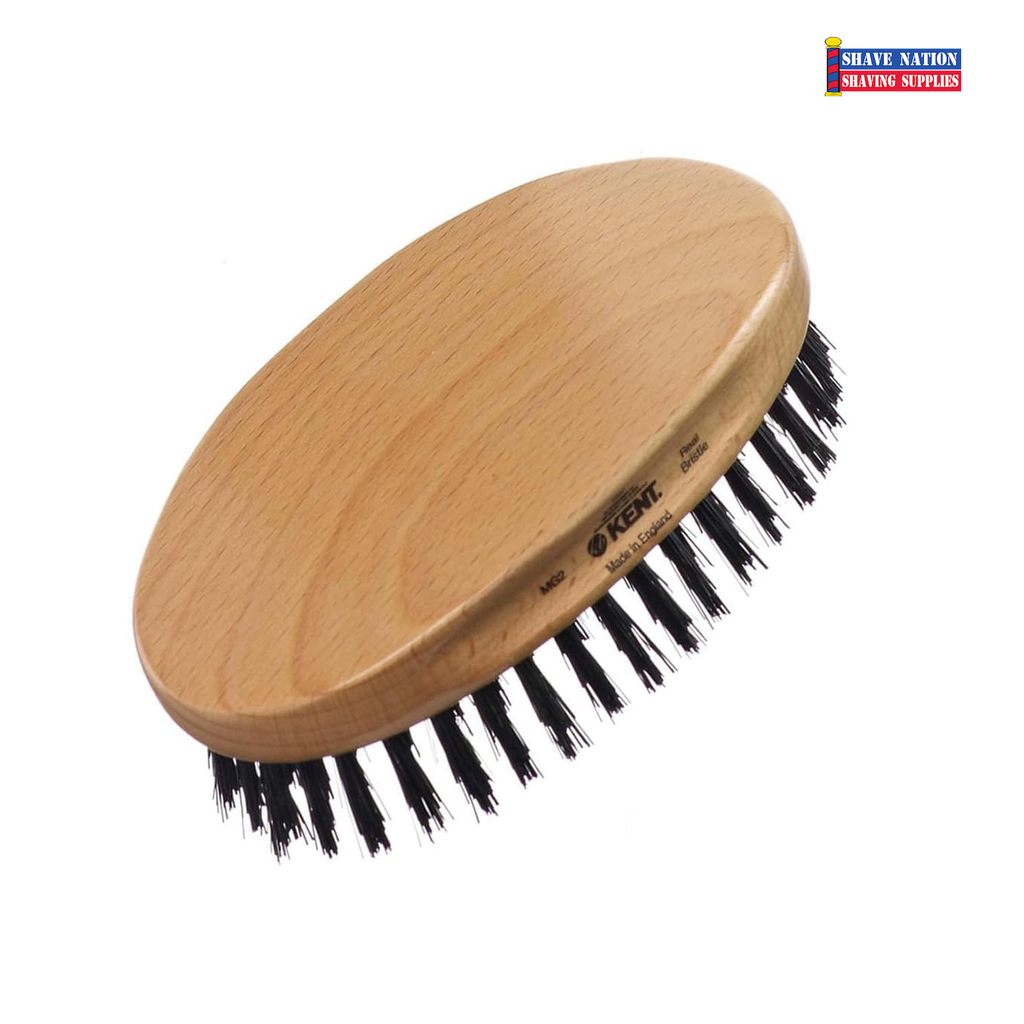 NEW! Kent MG2 Military Hair Brush with Natural Boar Bristles