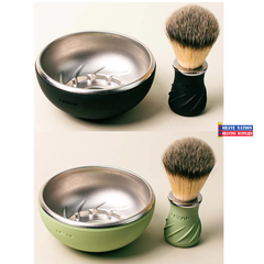 NEW! Leaf Shave Bowl and Brush Set