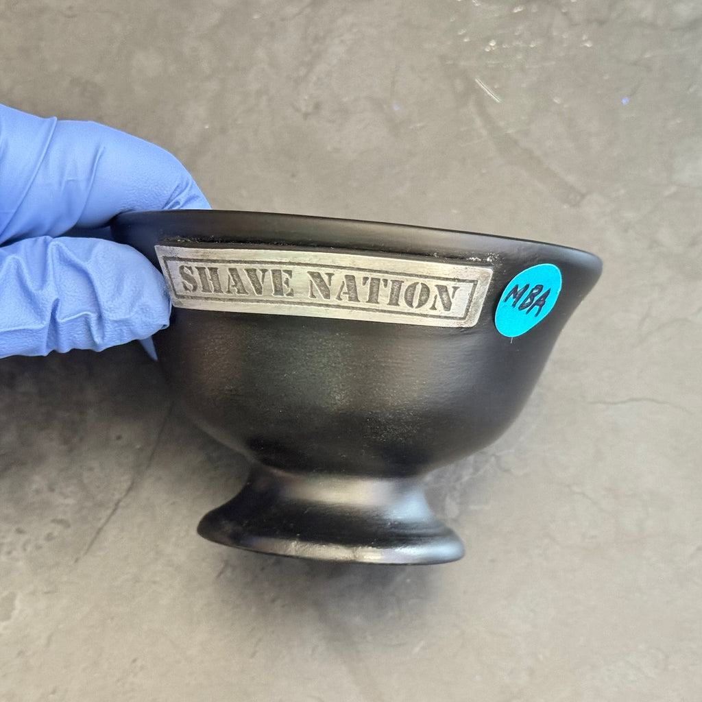 Matte Black Artisan Indestructibowl Shaving Lather Bowl S&D