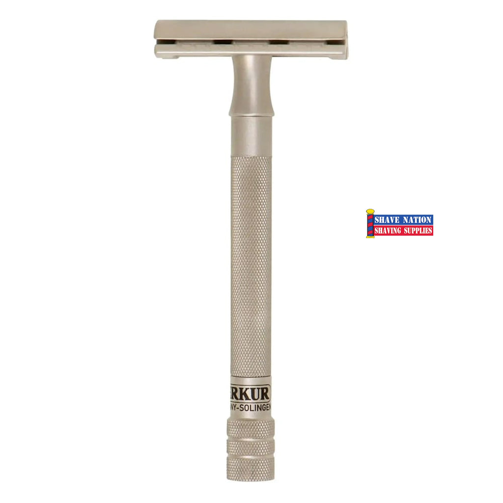 NEW! Merkur 23 INOX Stainless Steel Flat Bar 3 Piece Safety Razor