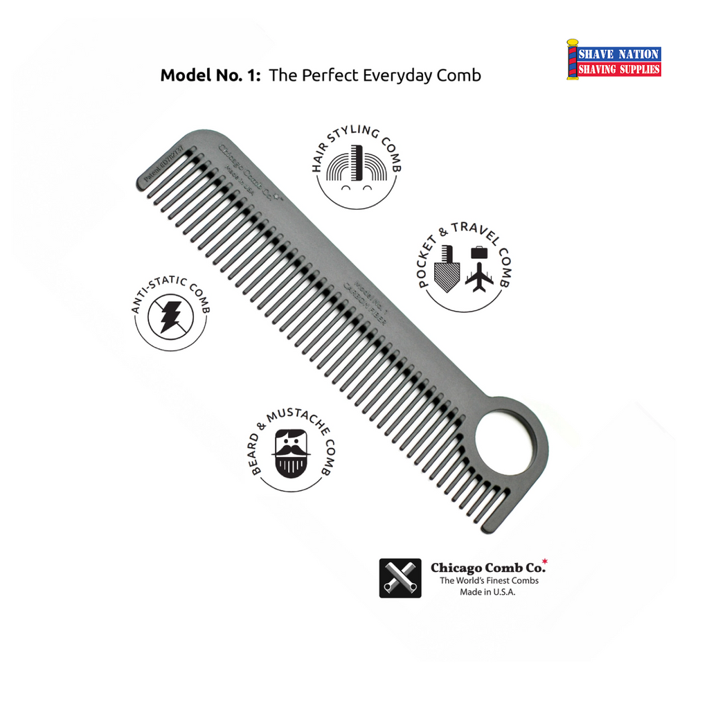 Chicago Comb No. 1 Carbon Fiber