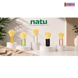 Natu Synthetic Shaving Brush Aluminum Handle