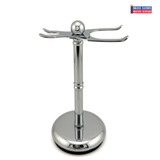 NEW! Parker Deluxe ADJUSTABLE Chrome Safety Razor & Brush Stand