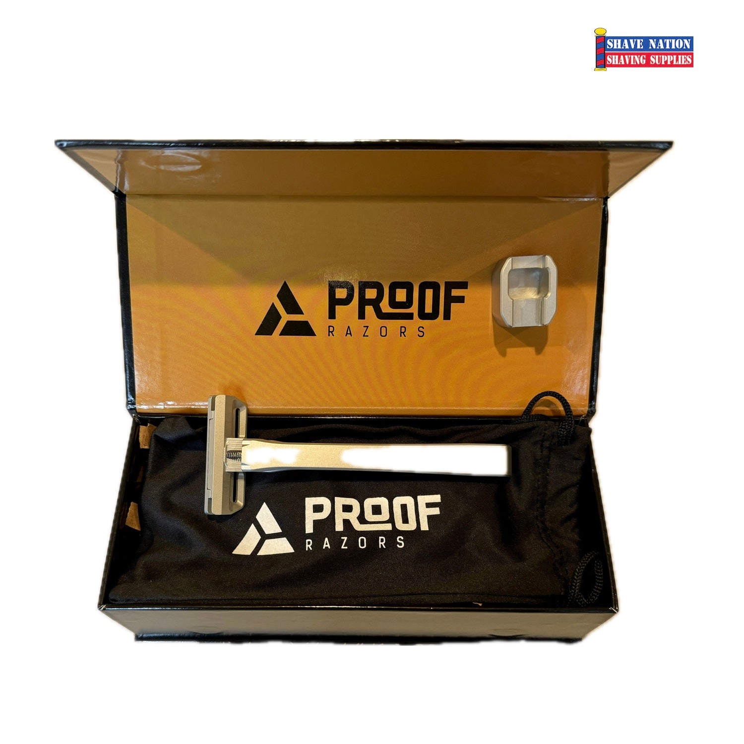 Proof Aluminum Single Edge Safety Razor & Stand-Magnetic | Shave Nation ...