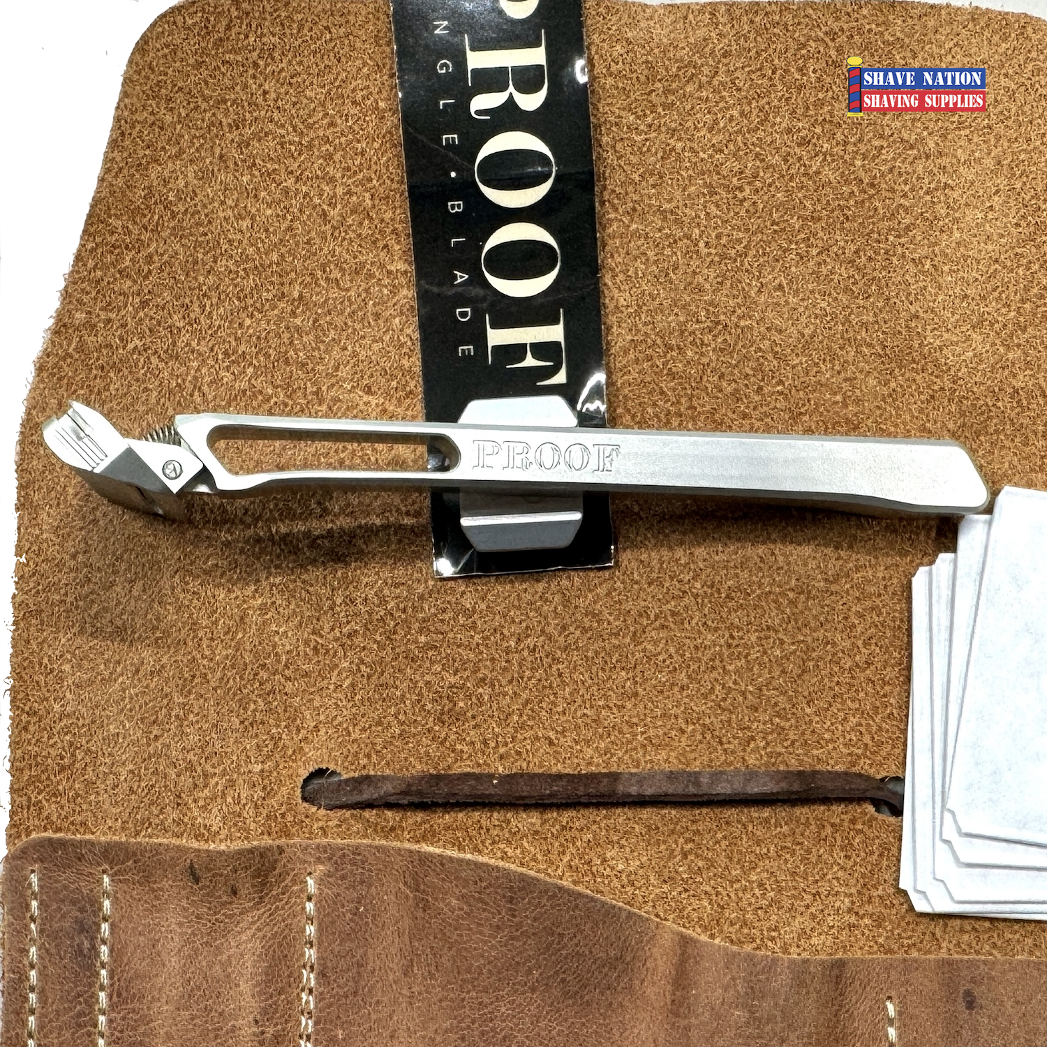 PROOF SELECT Aluminum Single Edge Safety Razor & Stand | Shave Nation ...